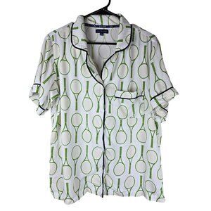 Katie Kime Tennis Time Pajama Shirt Women’s US Size L